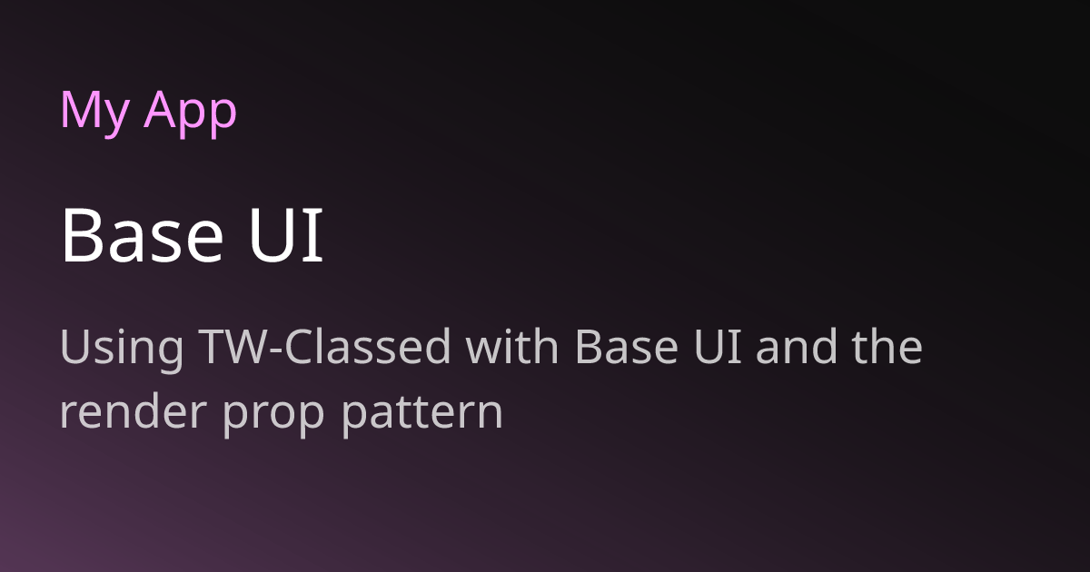 Code Base Ui Base UI